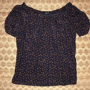 Navy Forever 21 Blouse
